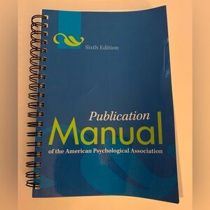 Publication Manual of the American Psychological Association, Sixth Ed.